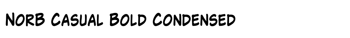 NorB Casual Bold Condensed
